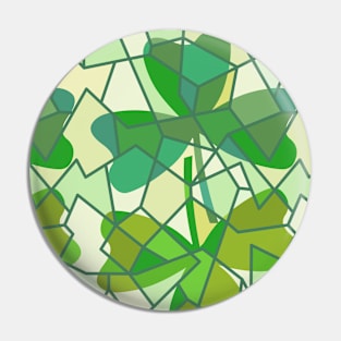 Shamrock Fragments Pattern Pin