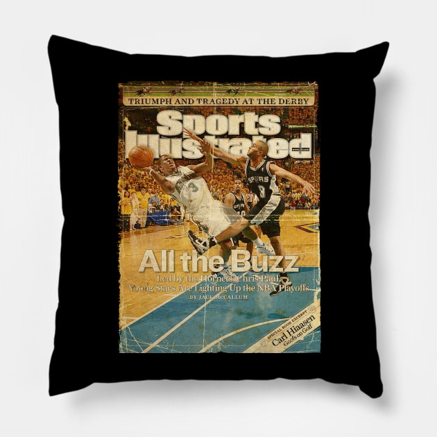 COVER SPORT - SPORT ILLUSTRATED -ALL THE BUZZ Pillow by FALORI