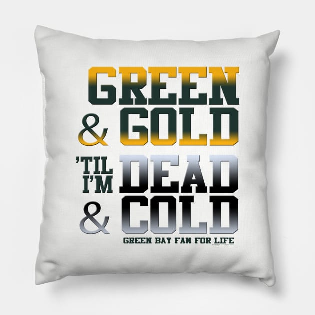 Green & Gold Pillow by wifecta