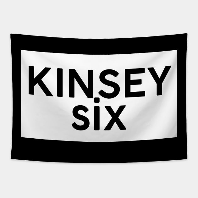 Kinsey Six Square Tapestry by TheGentlemanPeacock