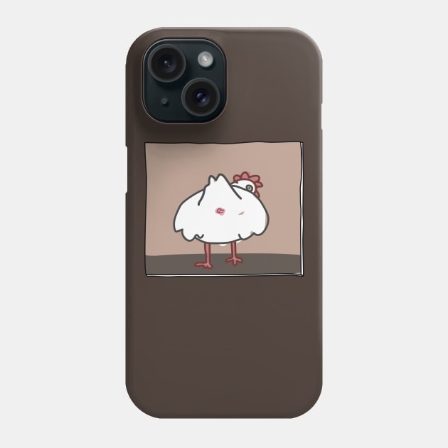 Butts Butts Butts - Chicken Phone Case by duckandbear