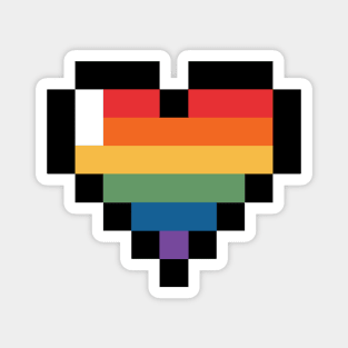 Pride Flag Heart Magnet