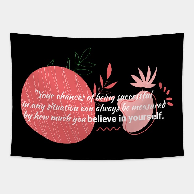 positive quote Tapestry by FIFTY CLOTH