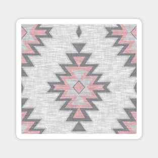 Pink and Grey Textured Kilim Magnet