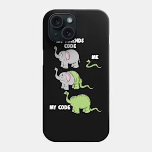 My Friends Code And Me Snake Eating Elephant Phone Case