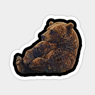 Untouched Corners Grizzly Bear Encounters Magnet