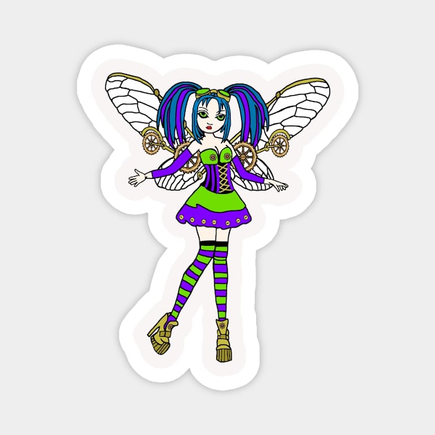 Steampunk Faerie Magnet by imphavok