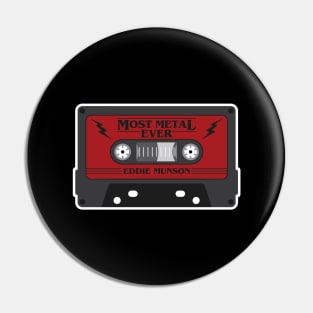 Eddie Munson Cassette Tape Pin