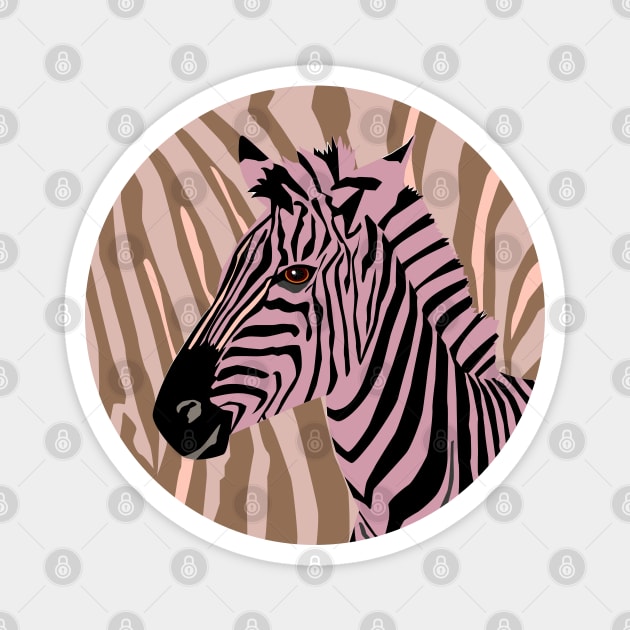 Zebra Magnet by CalliLetters