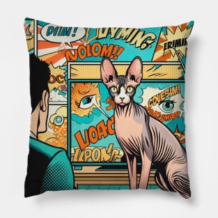 I Love My Sphynx Cat Pillow