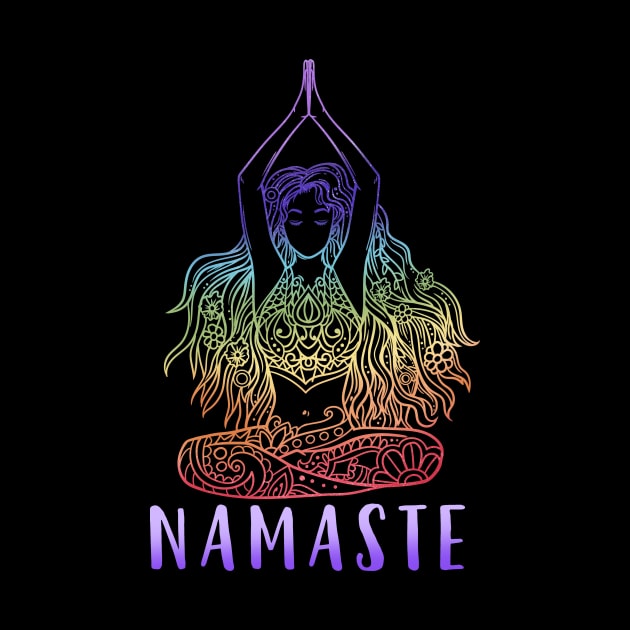 Namaste Spiritual Meditation Yoga by CreativeGiftShop