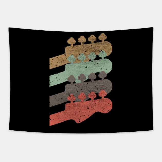 'Vintage Bass Guitar' Awesome Guitar Gift Tapestry by ourwackyhome