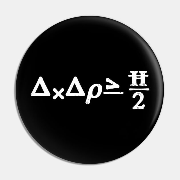 Physics Equation Shirt | Uncertainty Principle Quantum Gift Pin by Gawkclothing