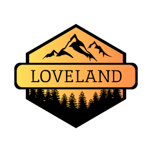 Loveland Colorado Mountains and Trees T-Shirt