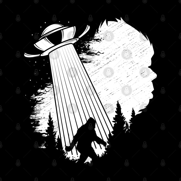 Bigfoot UFO Abduction by Tesszero