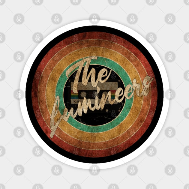 The Lumineers Vintage Circle Art Magnet by antongg