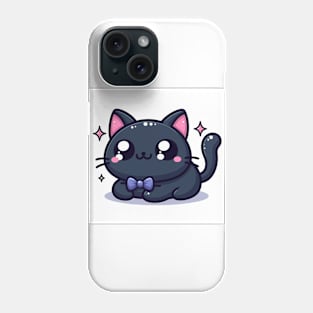 Kawaii Black Cat Phone Case