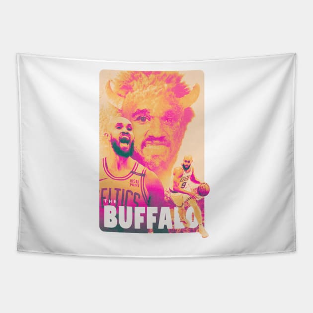 Derrick White Buffalo Soldier Tapestry by boothy