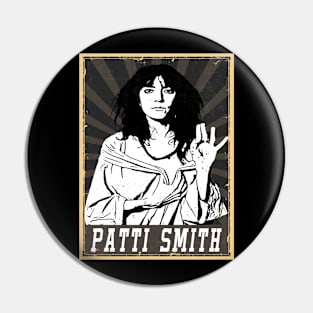 80s Style Patti Smith Pin