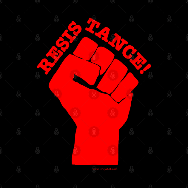 RESISTANCE (Red on Black) by Danny Germansen