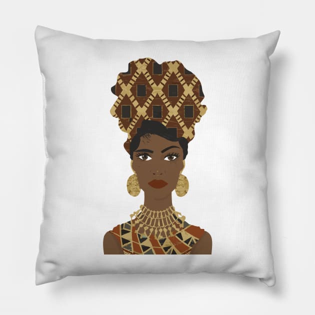 Afrocentric Woman Pillow by Graceful Designs