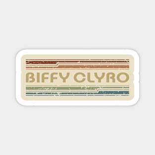 Biffy Clyro Retro Lines Magnet