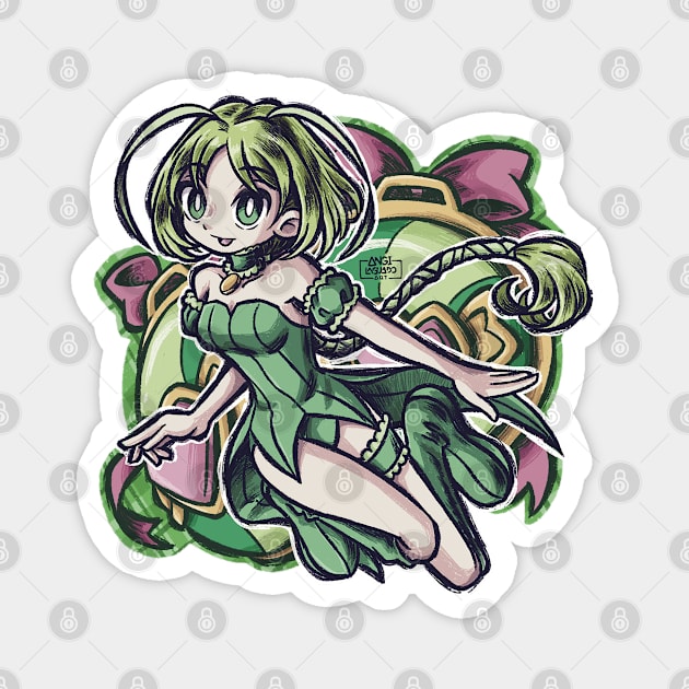 tokyo mew mew - lettuce Magnet by Angi.Laguado