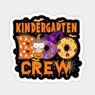 Kindergarten Boo Crew Teacher Student Halloween Magnet