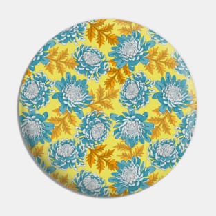 Chrysanthemum floral pattern Pin