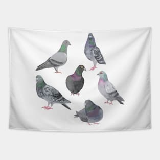 Pigeon Party Tapestry