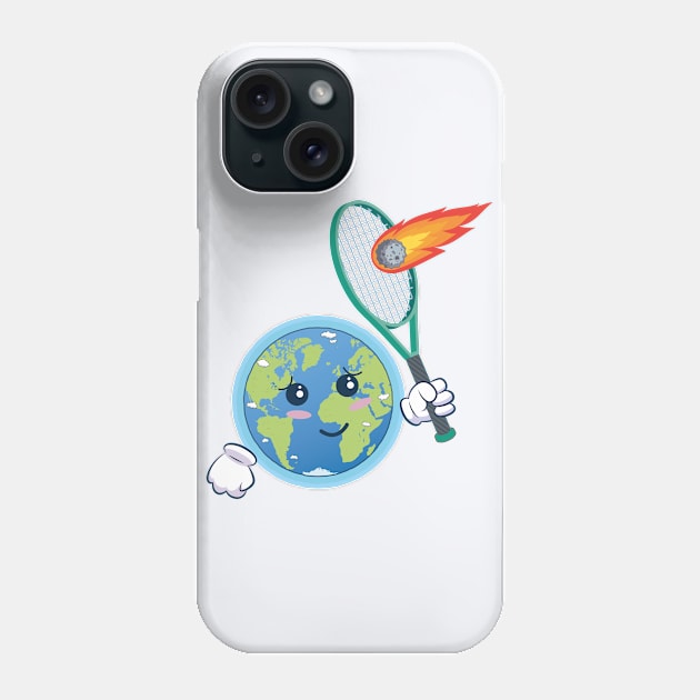 Earth protects us from an Asteroid impact Phone Case by FunawayHit