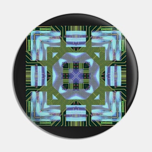 Circuitboard fire Kaleidoscope Pattern (Seamless) 20 Pin