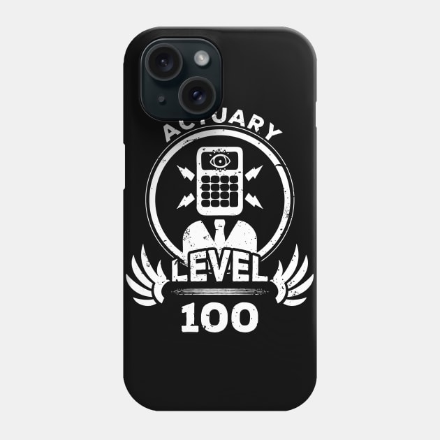 Level 100 Actuary Gift Phone Case by atomguy