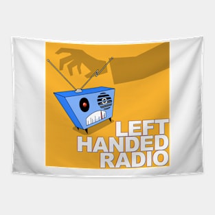 Left Handed Radio Logo Tapestry