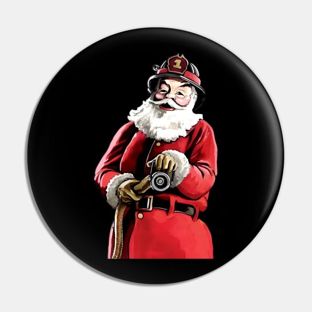 Santa Firefighter Pin by addisonhwolf