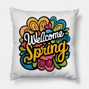 Welcome spring Pillow