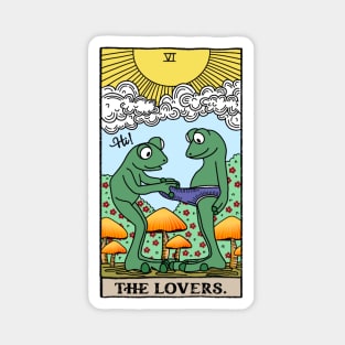 Tarot Frog The Lovers Magnet