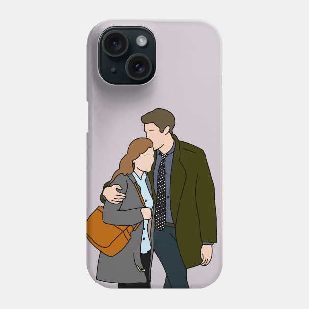 Jim and Pam Phone Case by Eclipse in Flames