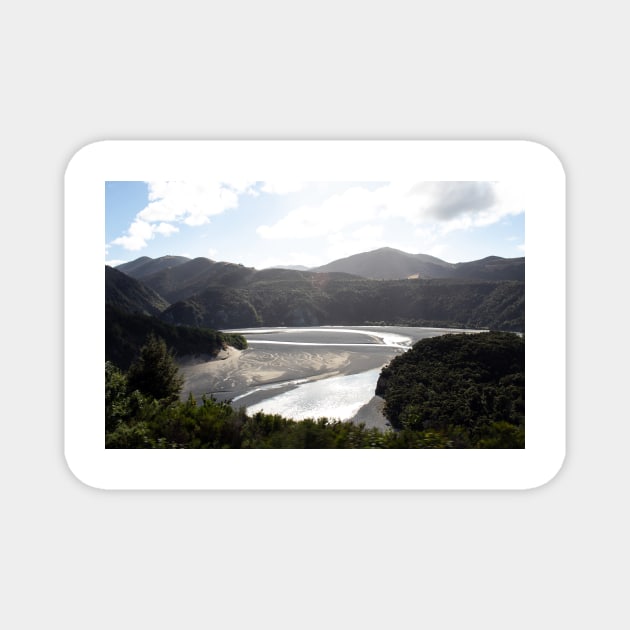 View from Arthurs Pass, New Zealand Magnet by HazelWright