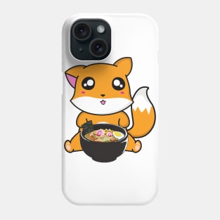 Wholesome Fox Eating Ramen Phone Case