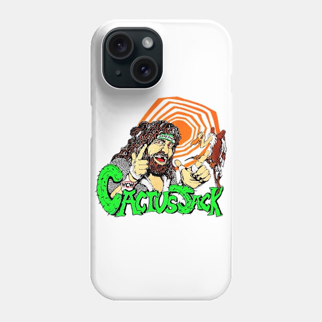 WCW Cactus Jack Phone Case by Meat Beat