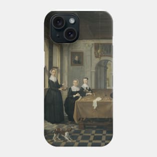 Five Ladies in an Interior by Unknown Artist Phone Case