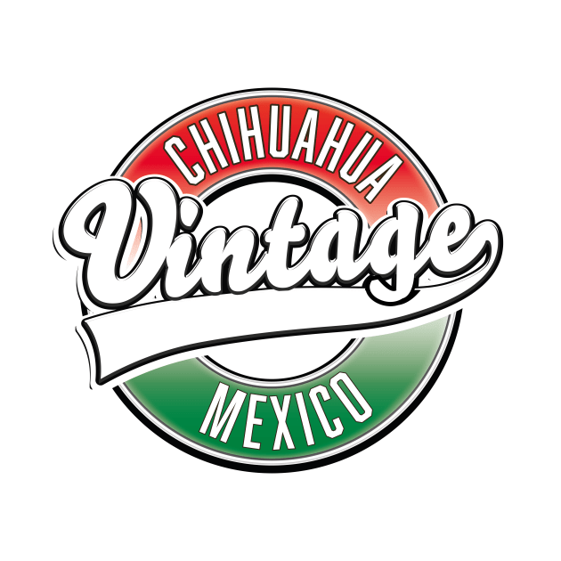 Chihuahua mexico retro logo by nickemporium1