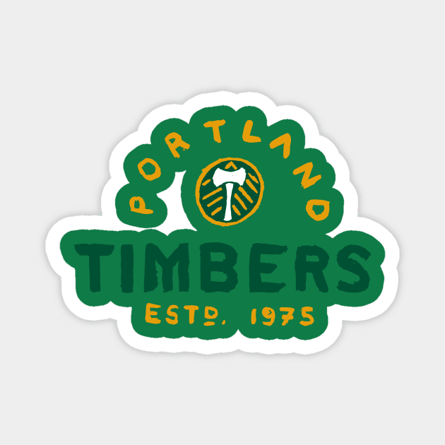Portland Timbeeeers 15 Magnet by Very Simple Graph