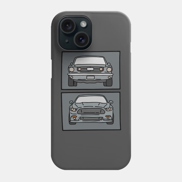 old and new muscle car Phone Case by fokaction