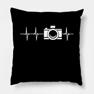 Photographer Heartbeat Camera Photography Pillow