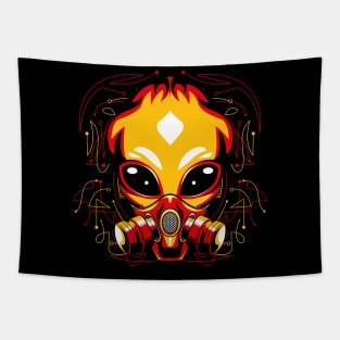 alien vector Tapestry