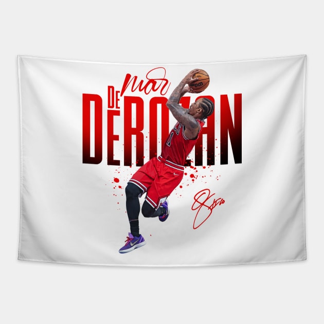 DeMar DeRozan Tapestry by Juantamad