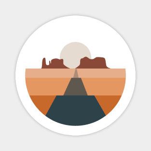 Route 66 Landscape Minimalist Magnet