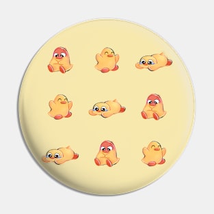 3 Baby Chicks Pattern Pin